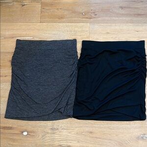 Banana Republic Black and Gray Women's Skirt Set